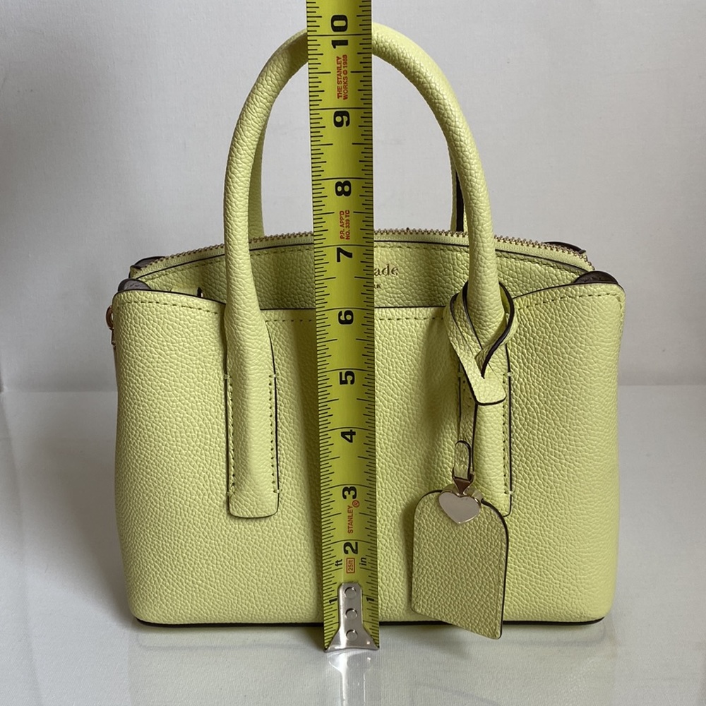Kate Spade Collection Margaux Mini Satchel Top Handle Bag in Lemon Sorbet - Picture 7 of 11